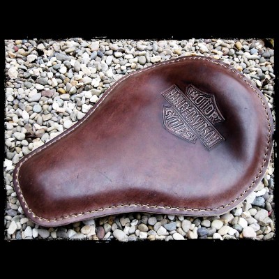 Selle Universelle Harley Davidson Brown Leather