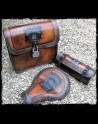 Jack Daniels leather saddlebag
