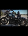 Sitz Universal Harley Davidson Skull Iron Blue