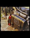 Alforja HD Black Leather Bottle