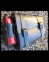 Alforja HD Black Leather Bottle