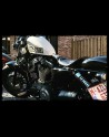 Sitz Sportster 2010-22 Skull Black Milwaukee 1903