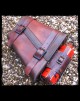 Sacoche Vintage Dark Leather Bottle